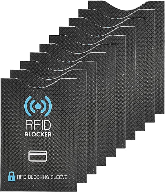 RFID NFC Blocking Card Sleeves, 10 Pack