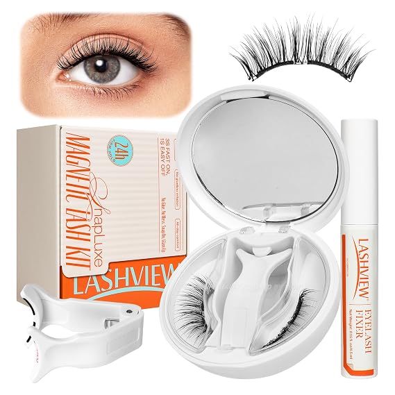 LASHVIEW Cluster Eyelash Extensions Volume Lash Extensions DIY Eyelash Extensions for Beginners Wispy Eyelash Clusters Natural Fluffy Individual Lashes Clusters(56D+60D+80D+100D-DE)