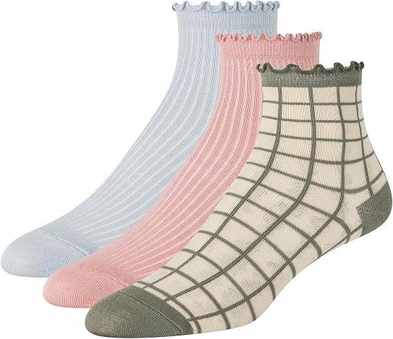 Ted Baker Women's 3 Pack Ruffle Anklet Socks