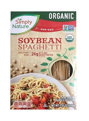 Simply Nature Organic Soybean Spaghetti Gluten Free Vegan, Pack of 2