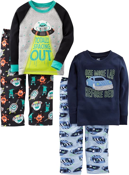 Simple Joys by Carter's Boys 4 piece Pajama Set