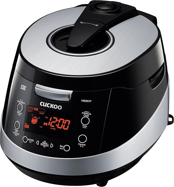 Cuckoo CRP-HS0657F 6 Cup Pressure Rice Cooker, 110V, Black