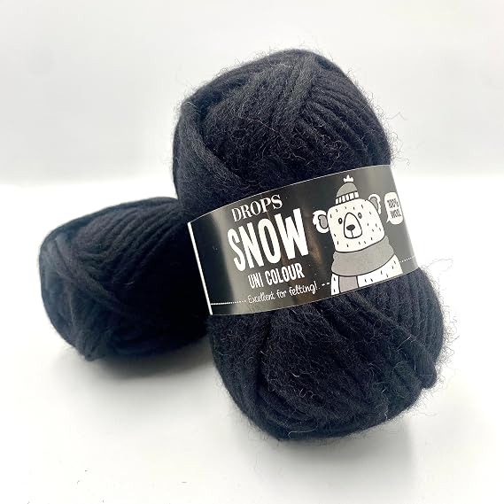 Eskimo - Mulitple colours Garnstudio DROPS Knitting Super Chunky 100% Wool (2 Black)
