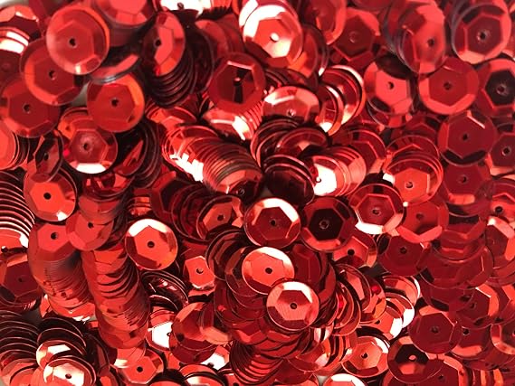 Sequins 8mm 800/Pkg Red