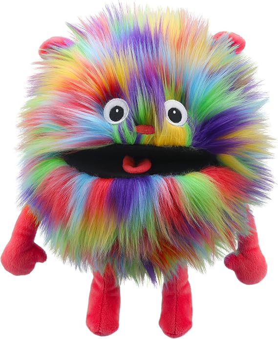 The Puppet Company Baby Monster Rainbow Hand Puppet - Mini Plush Character for Children – Interactive Nursery Rhyme Toy for Storytelling, Learning, Imagination, Roleplay and Fun Games