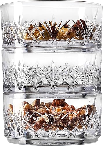 Godinger Snack Bowls, Stackable Nut Bowl Set of 3 - Dublin Collection