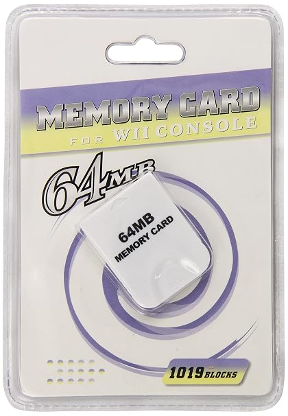 Memory Card for Wii Console 64 MB (1019 Blocks)