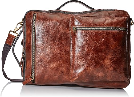 Fossil Men's Buckner Convertible Backpack and Briefcase Bag for Men