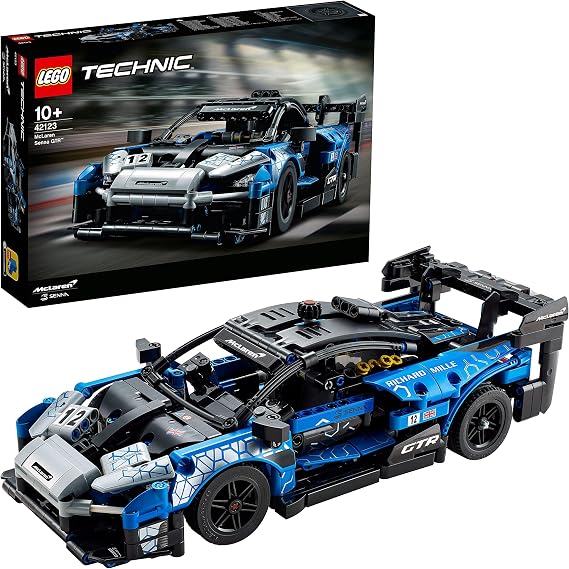 LEGO Technic McLaren Senna GTR 42123 Model Building Kit; A Great Gift for Kids, Teens and Adults Who Love Supercar Toys, Racing Cars and Collectible Display Vehicles (830 Pieces)