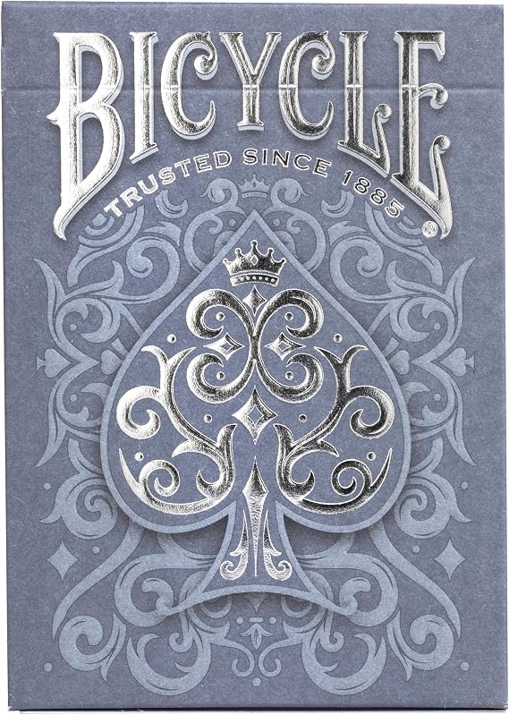 Bicycle Cinder Playing Cards - 1 Deck, Air Cushion Finish, Professional, Superb Handling & Durability, Great Gift For Card Collectors, Grey