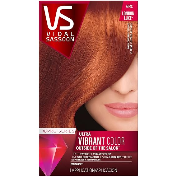 Vidal Sassoon Pro Series London Luxe Hair 6RC Bold Copper Citrine Kit