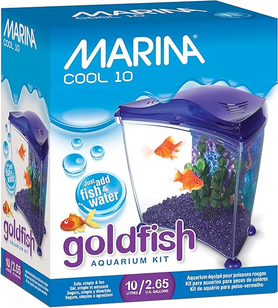 Marina Cool Goldfish Kit, Purple, Medium/2.65-Gallon