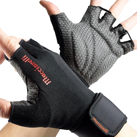 MACCIAVELLI® Fitness Gloves for Men and Women Training Gloves for Strength Training Strength Training Bodybuilding Gym Gloves Fitness Gloves