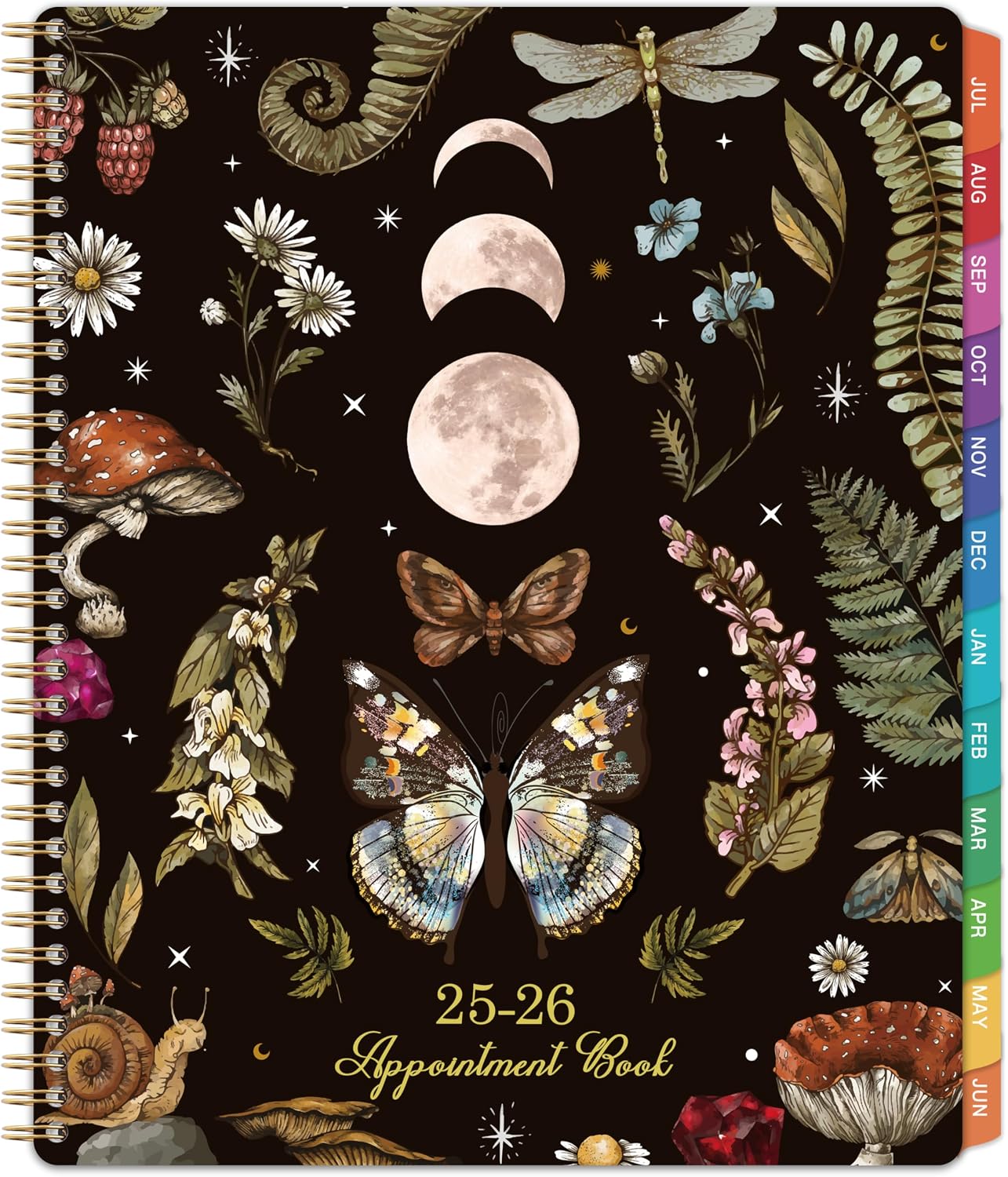 2025-2026 Appointment Book - 8.1x11, 2025-2026 Daily Planner, Jul. 2025- Jun. 2026, Weekly & Monthly, Hourly Planner with 30-Minute Interval, Monthly Tabs, Pocket