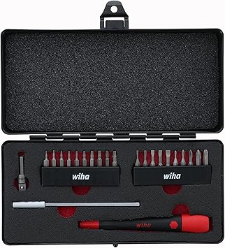 Wiha 75973 Micro Bit Set With PicoFinish Handle, 23 Piece
