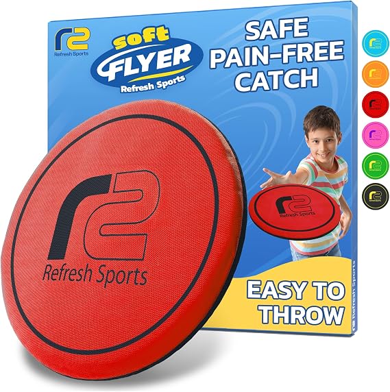 Soft Flying Disc for Kids: Easy To Use Beach Disc - Durable Design Floats On Water! Beach Toys, Pool Toys & Frisbbee for Adults Outdoor Fun Pool Toy - Boy Gifts & Girls Ages 5 6 7 8 9 10 11 12 13 14