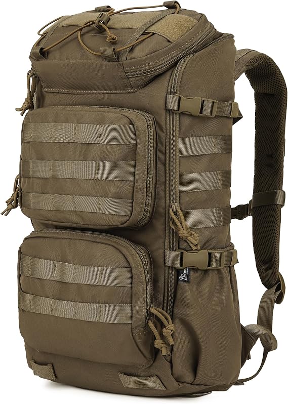 Mardingtop タクティカルバックパック MOLLE ハイキングデイパック オートバイ キャンプ ハイキング ミリタリー 旅行 28L バックパック