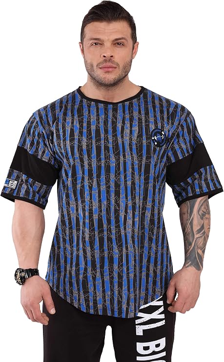 Men's T-Shirt Oversize | Bodybuilding and Fitness Workout Rag Top, Cotton Active Wear Shirt