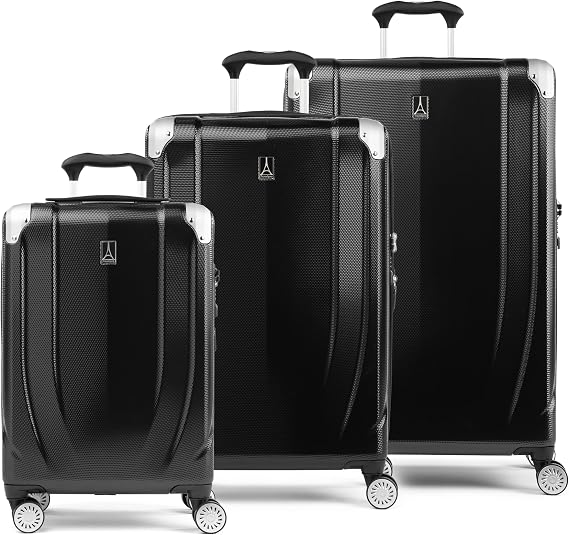 Travelpro Pathways 3 Hardside Spinner Luggage Set, Black, 3-Piece