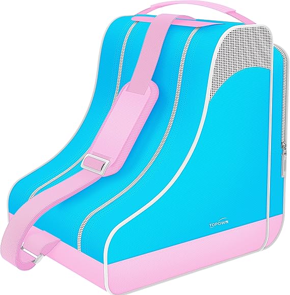 TOPOWN Premium Ice Skate and Roller Skate Bag - Men, Women, Child/Adult Up to Size 12(US)