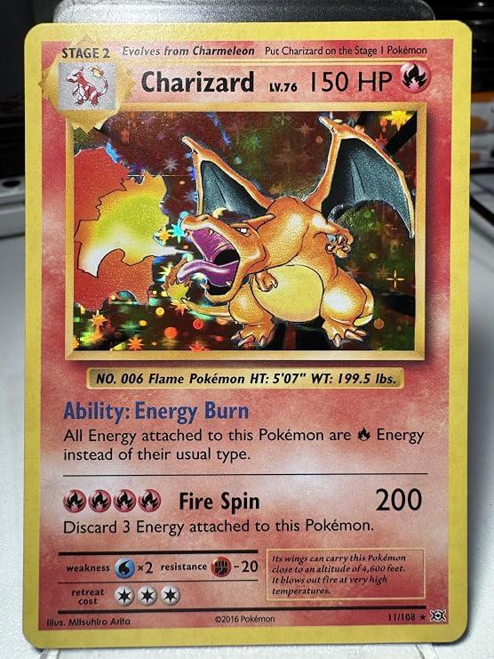 Pokemon - Charizard (11/108) - XY Evolutions - Holo