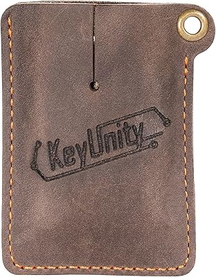 KeyUnity Leather Sheath EDC Pocket Organizer Hand Stitched Slip Pouch