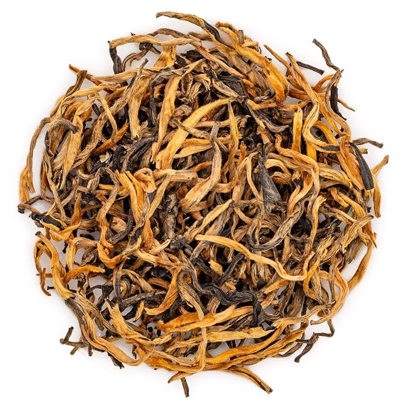 oriarmcha Fengqing Dian Hong Honey Aroma - Black Tea Loose Leaf Yunnan Dianhong - Chinese Imperial Golden Monkey Tea - 100g Ziplock Resealable Bag