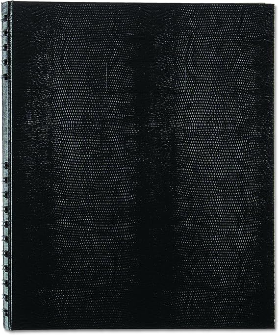 Blueline NoteProTM Executive Journal, Hard Cover, Index System, Pocket, 150 Pages, 10.75" x 8.5", Black (A10150.BLK)