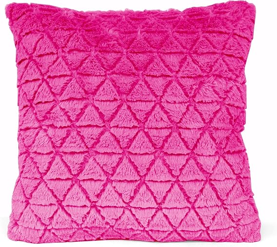 Pop Shop Both Stylish Pillow, 16" X 16", Pink