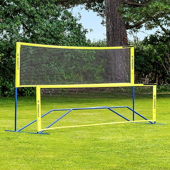 Vermont Procourt Combi Net | Net for Tennis, Badminton, Pickleball & Soccer-Tennis | Portable Badminton Set | Mini Tennis & Badminton Sets for Backyards
