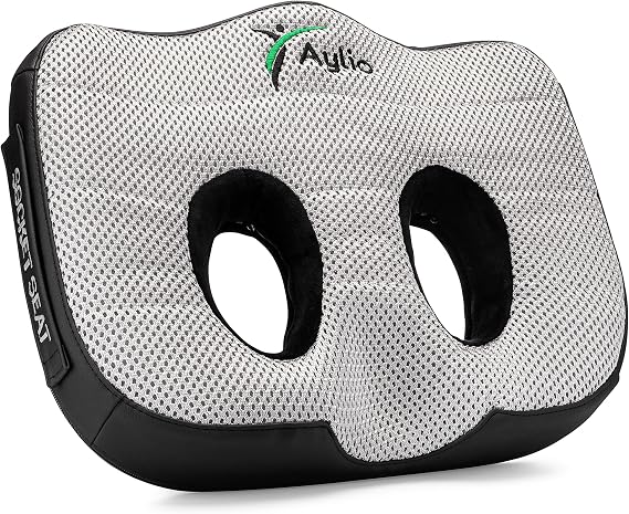 Socket Seat Cushion for Sit Bone, Ischial Tuberosity & Tailbone Pressure Relief Ischial Bursitis, Hamstring & Piriformis Support Firm Memory Foam Seat Cushion for Office Chair & Car
