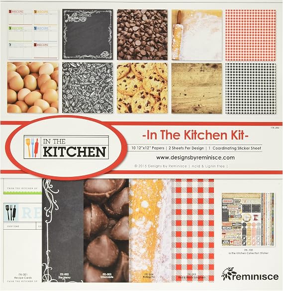 Reminisce in The Kitchen Collection Kit, Multicolor, 12" by 12", (ITK-200)