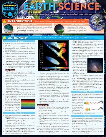 Earth Science: a QuickStudy Laminated Reference Guide (Quickstudy Reference Guide)